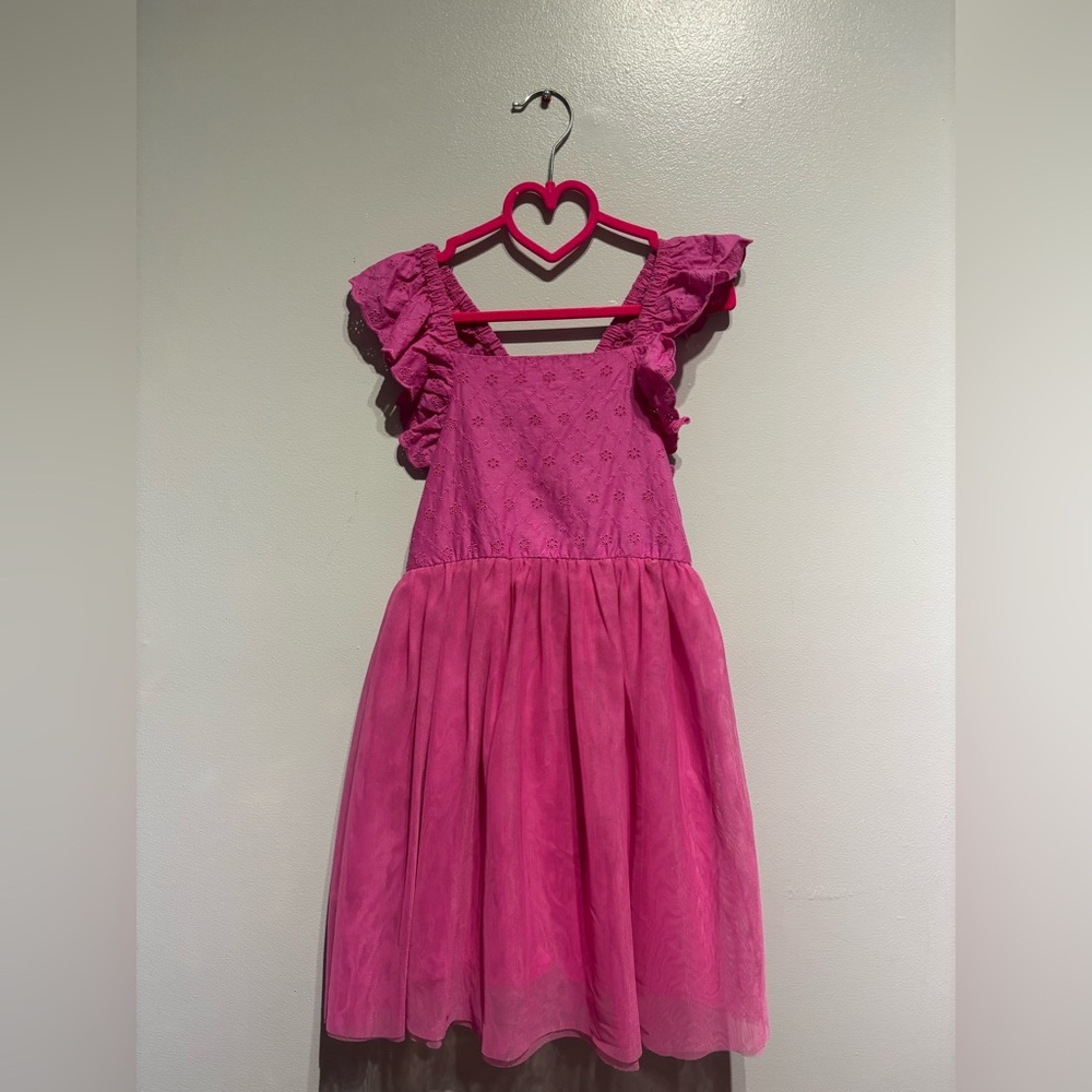 Cat & Jack Pink Flutter Sleeve Dress